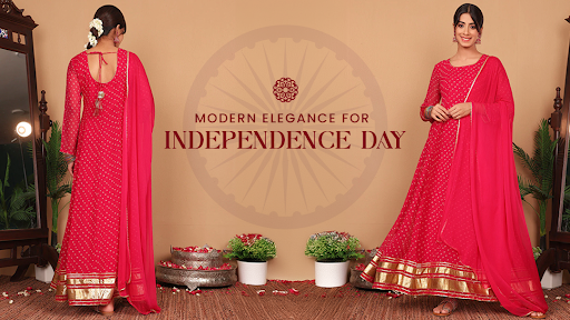 Celebrate the Spirit of Independence Day with Varanga's Fusion Kurtas for Women