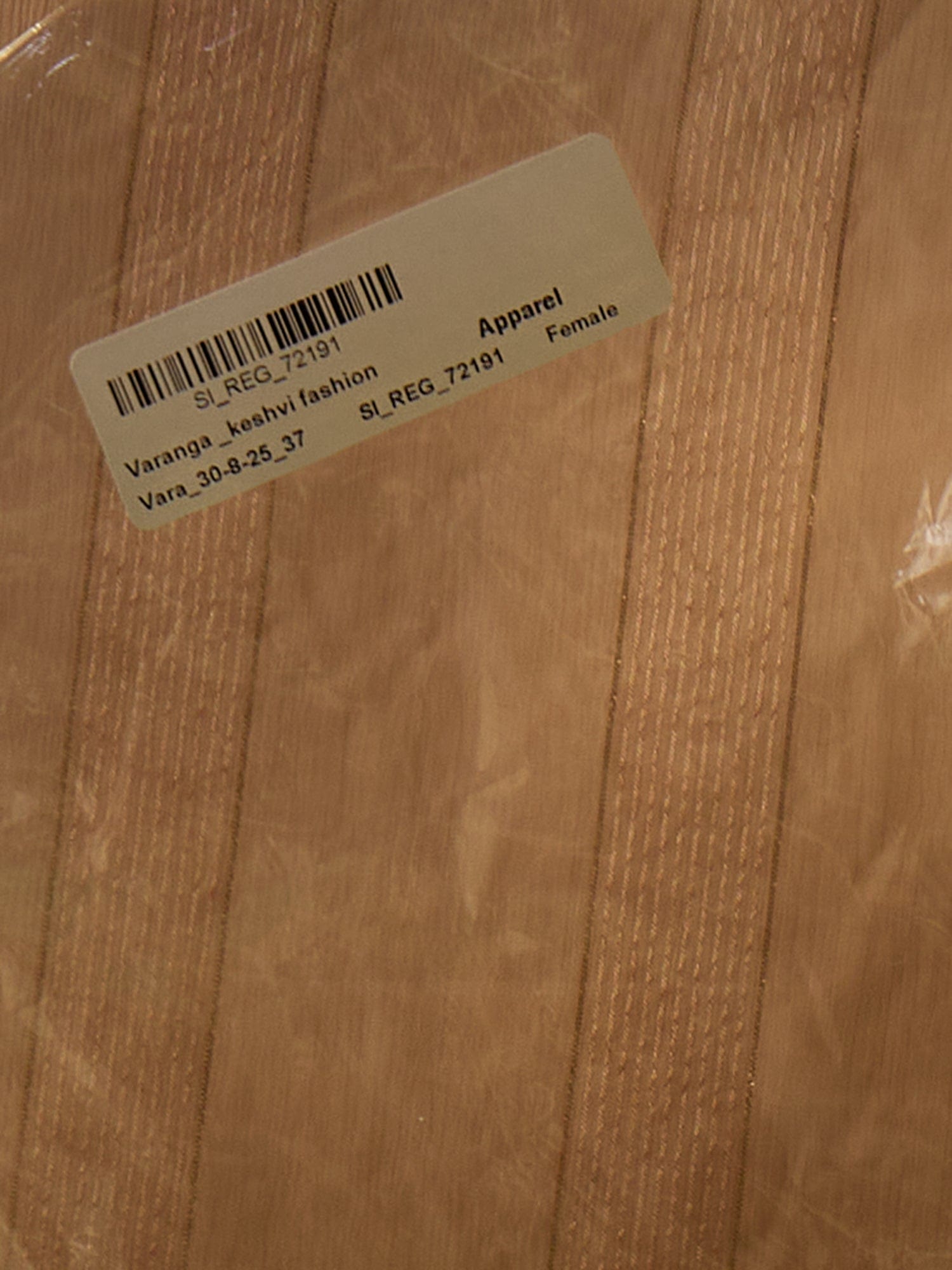 Peach Zari-Embroidered Kurta With Spaghetti Straps, Paired With Solid Trousers And A Lace-Trimmed Dupatta For An Elegant Festive Look