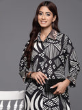 Varanga Women Abstract Printed Embellished Co-Ord Set