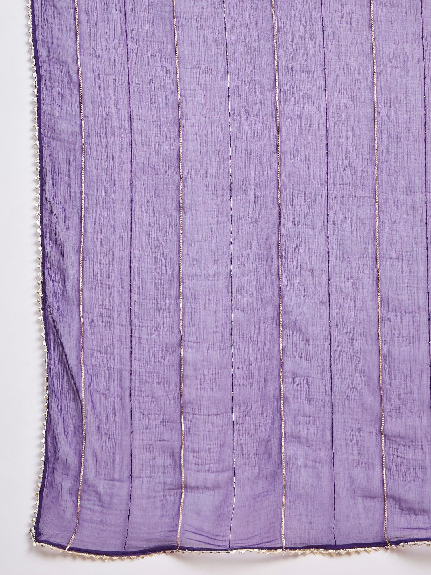 Kurta Set With Intricate Zari Embroidery, Paired With Solid Ankle-Length Trousers And An Embroidered Dupatta For A Graceful Festive Look