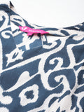 Varanga Ikat Printed Pure Cotton Kurta With Palazzos