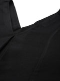 Varanga Women Plus Size Black Solid A-Line Kurta Paired With Tonal Bottom