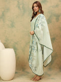 Varanga Women Olive  Floral Printed Embroidered Kurta  Paired With Bottom And Dupatta