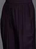 Varanga Floral Printed Sequinned Pure Silk Kurta with Trousers