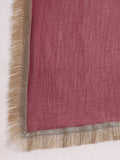 Varanga Women Burgundy Zari Embroidered Kurta With Bottom And Dupatta
