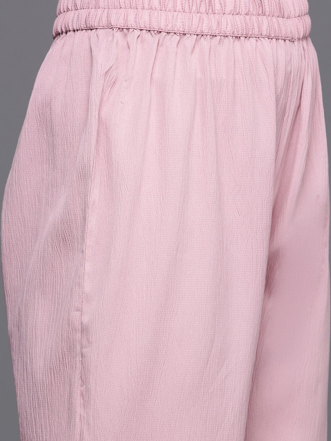 Varanga Women Regular Silk Crepe Kurta with Palazzos