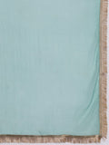 Varanga Women Sea Green Straight Kurta With Tonal Bottom And Dupatta