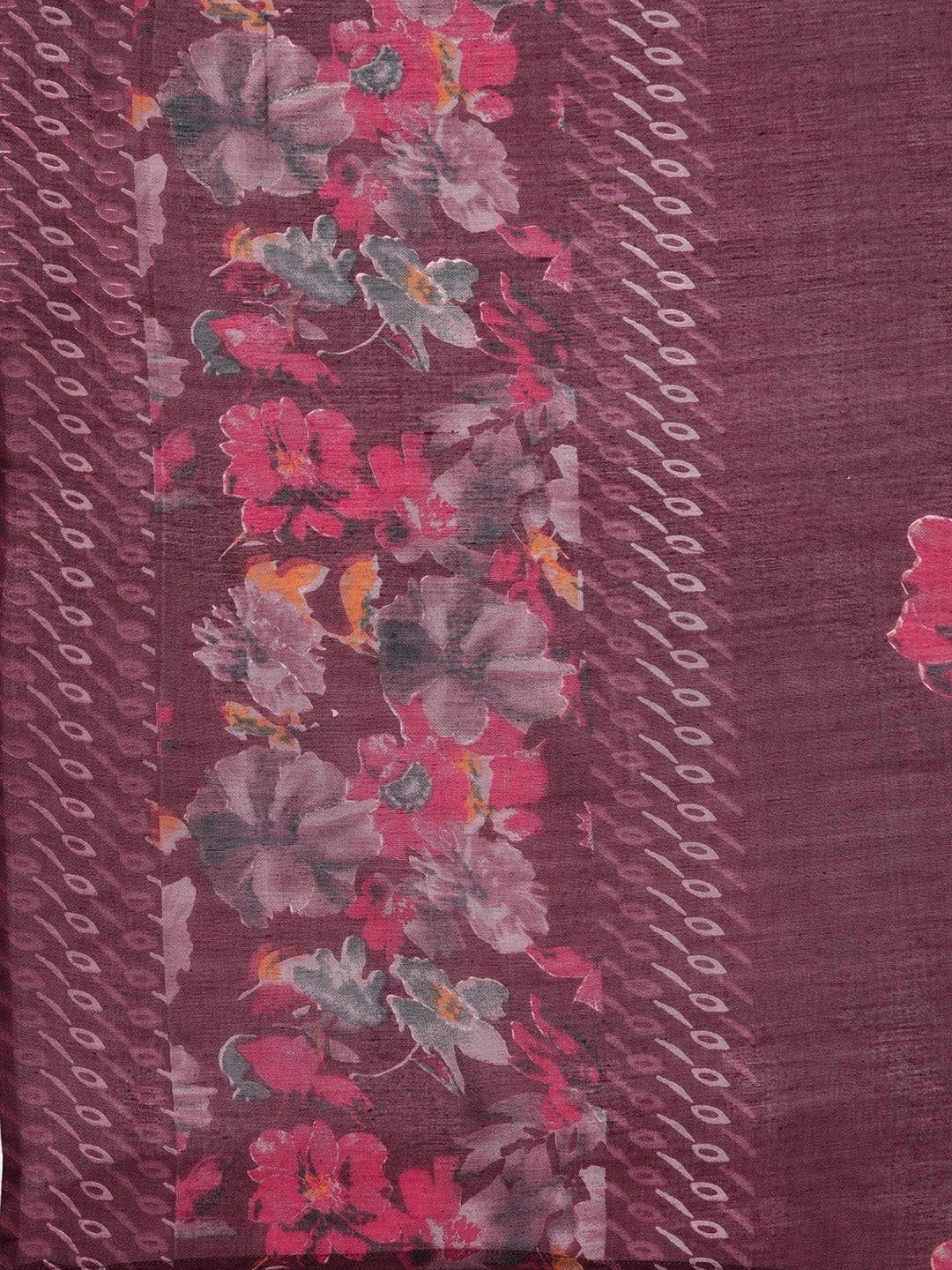 Varanga Women Maroon Floral Printed  Embroidered Kurta Paired With Bottom And Dupatta