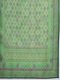 Varanga Women Green Ethnic Printed Straight Kurta With Bottom And Dupatta