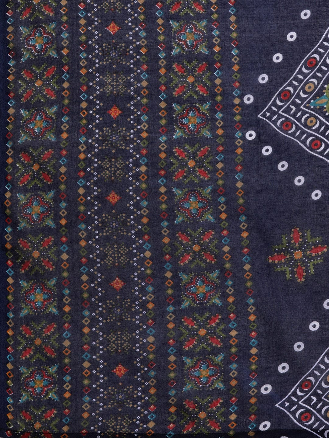 Varanga Women Blue  Printed  Embroidered Kurta With Bottom And Dupatta