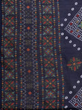 Varanga Women Blue  Printed  Embroidered Kurta With Bottom And Dupatta