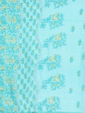 Varanga Women Blue Floral Kurta Paired With Bottom & Dupatta