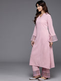 Varanga Women Regular Silk Crepe Kurta with Palazzos