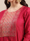 Varanga Women Women V Neck Collar Kurta Paired With Tonal Dupatta And Tonal Bottom.