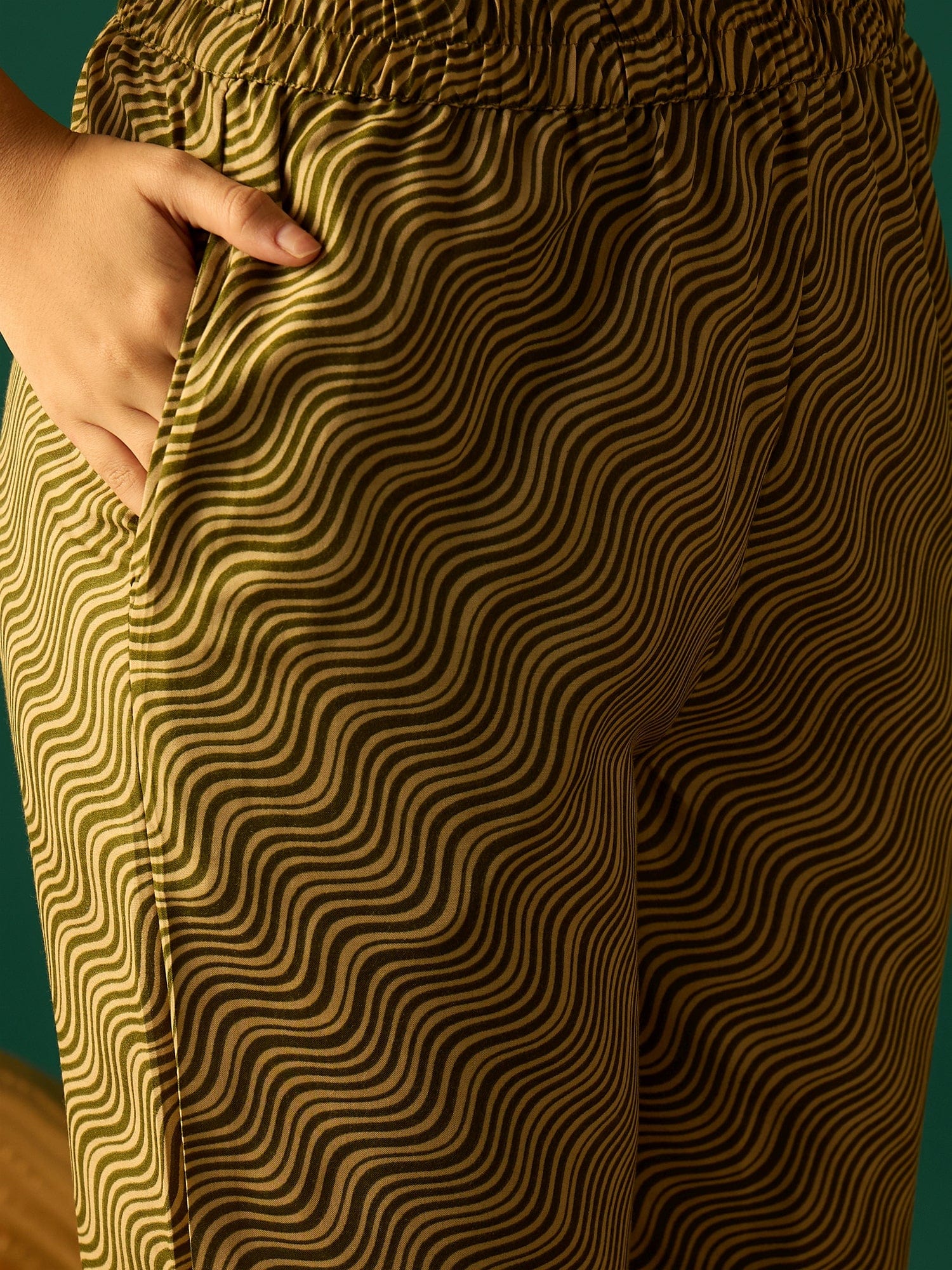 Kurta Set With Zari Yoke Embroidery, Printed Trousers, And Floral Dupatta