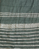 Varanga Women Green Embroidered Straight Kurta Paired With Tonal Bottom And Dupatta