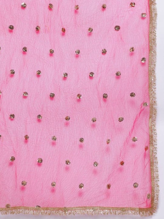 Varanga Women Ethnic Motifs Embroidered Sequinned Kurta with Trousers & With Dupatta