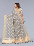 Ethnic Motifs Zari Woven Design Banarasi Saree