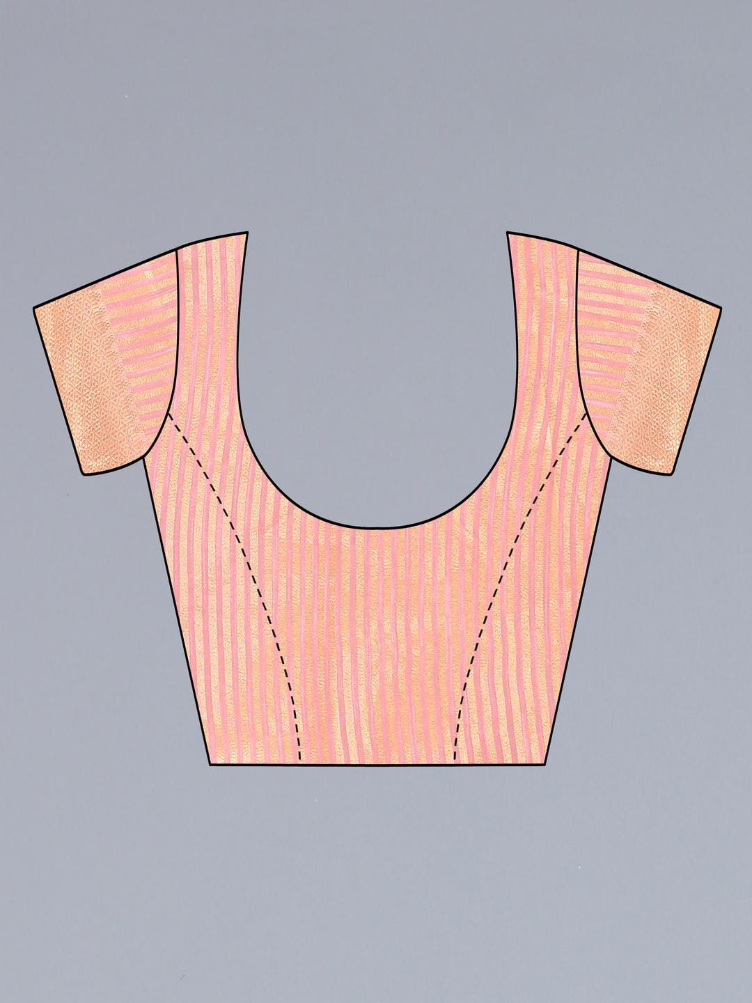 Ethnic Motifs Zari Woven Design Banarasi Saree