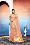 Ethnic Motifs Zari Woven Design Banarasi Saree