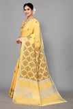 Ethnic Motifs Zari Woven Design Banarasi Saree
