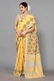 Ethnic Motifs Zari Woven Design Banarasi Saree