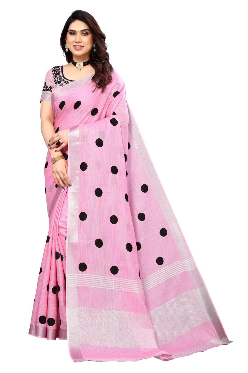 Ethnic Motifs Zari Woven Design Banarasi Saree