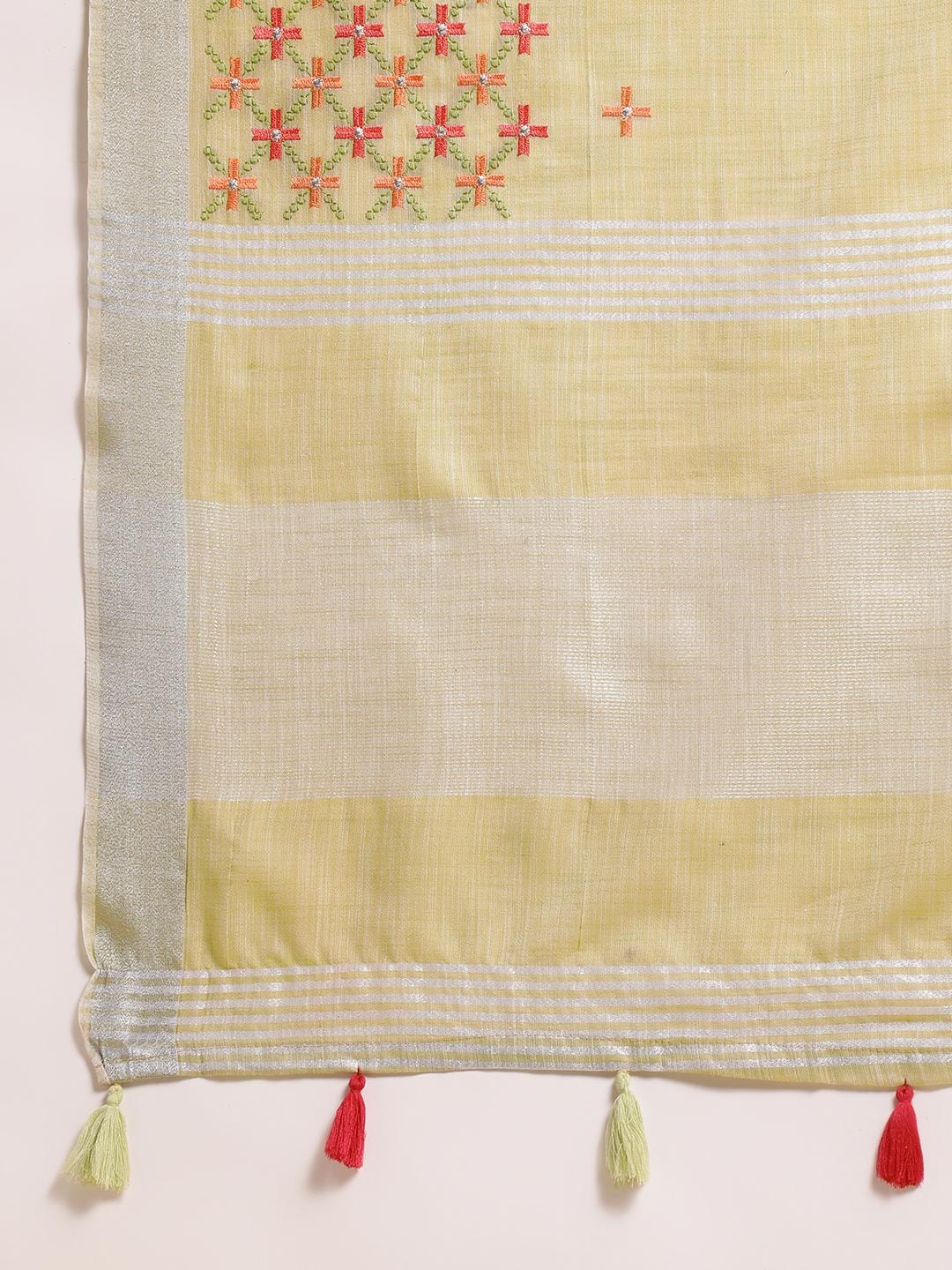 Ethnic Motifs Zari Woven Design Banarasi Saree