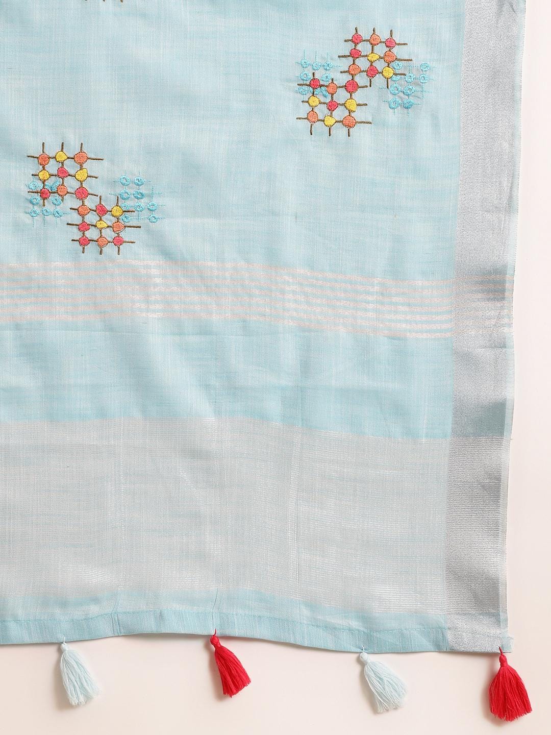 Ethnic Motifs Zari Woven Design Banarasi Saree
