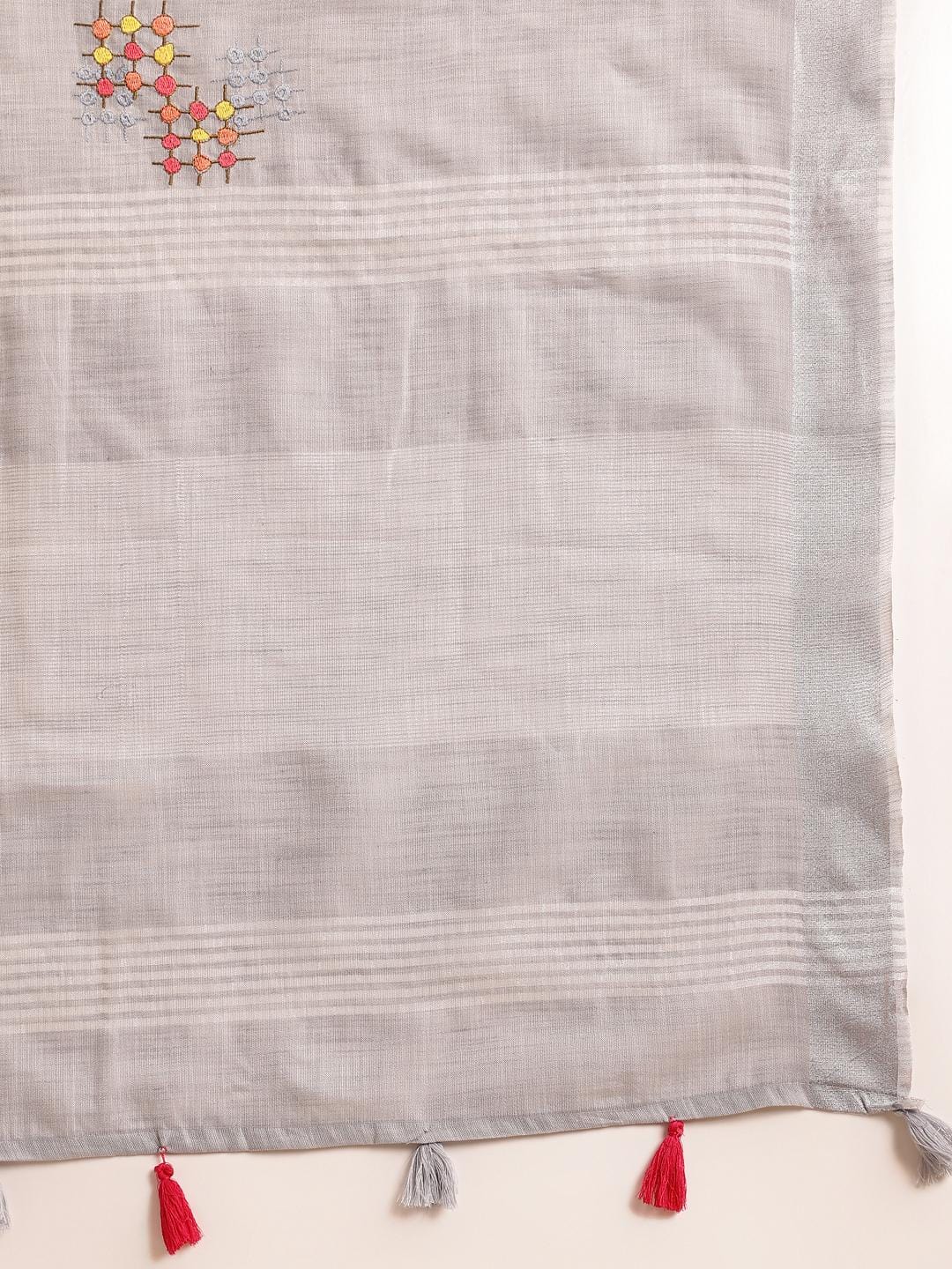 Ethnic Motifs Zari Woven Design Banarasi Saree