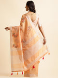 Ethnic Motifs Zari Woven Design Banarasi Saree