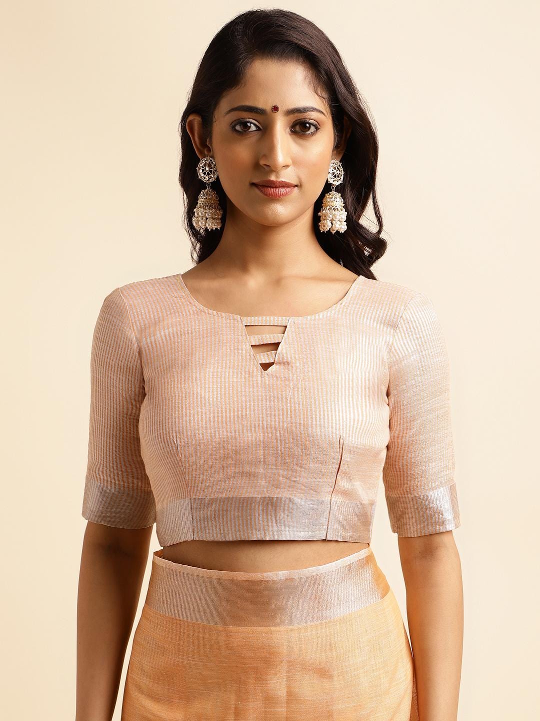 Ethnic Motifs Zari Woven Design Banarasi Saree