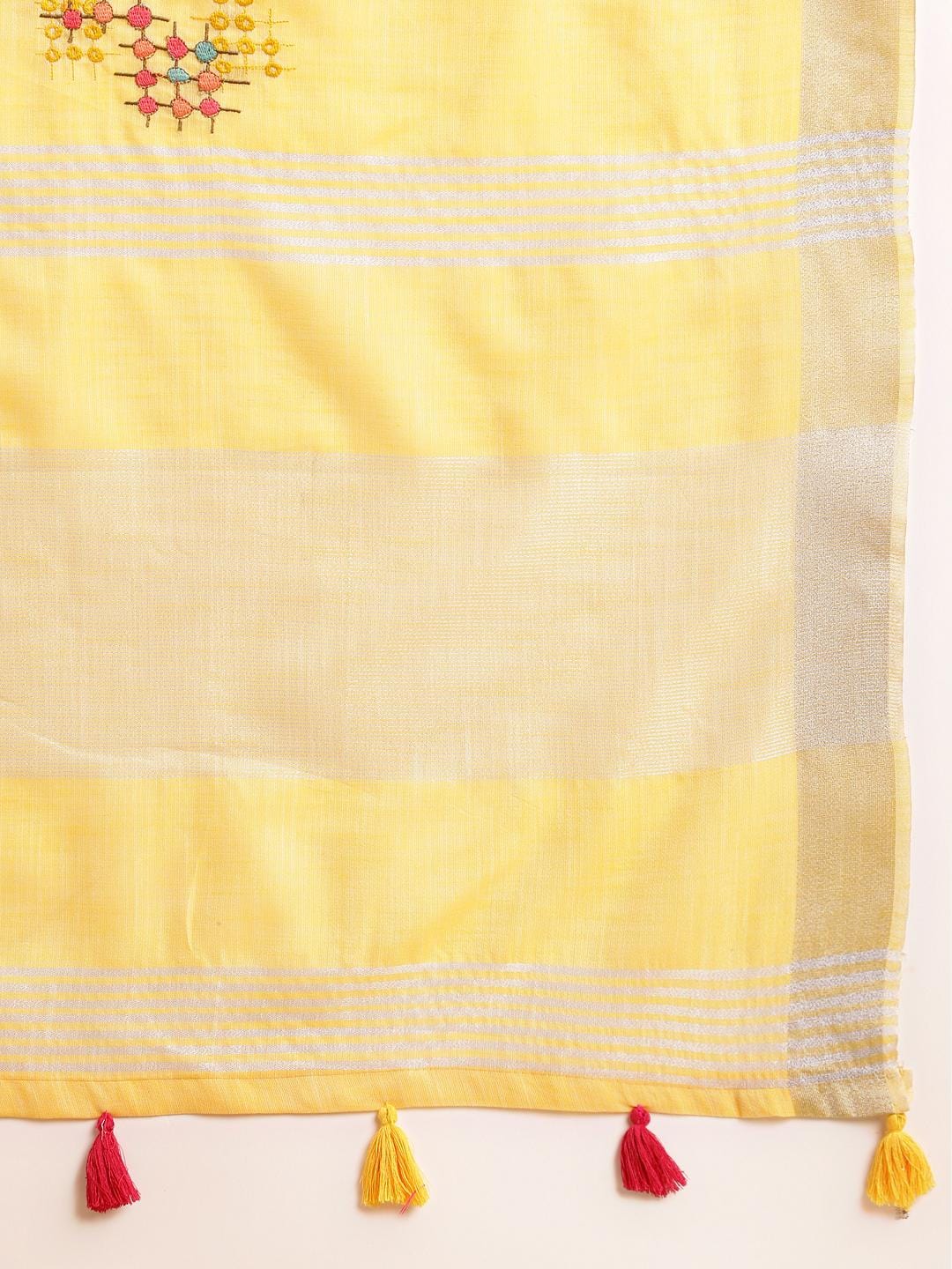 Ethnic Motifs Zari Woven Design Banarasi Saree