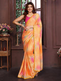 Ethnic Motifs Zari Woven Design Banarasi Saree