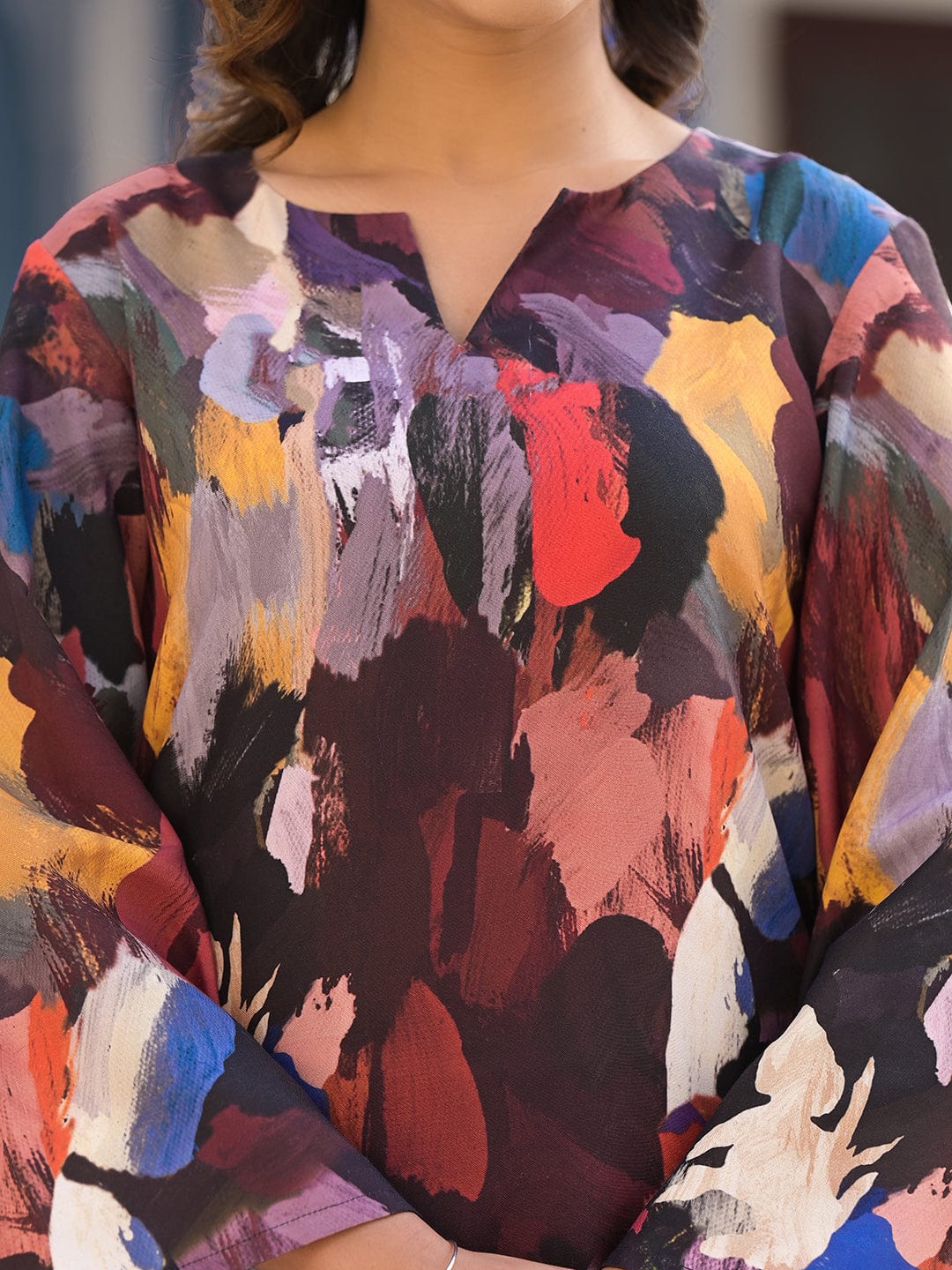 Varanga Women Black Abstract Printed  Co-Ords
