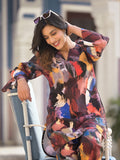 Varanga Women Black Abstract Printed  Co-Ords