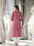 Varanga Women Magenta Floral Printed Straight Kurta