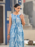 Varanga Women Straight Printed Siver Laced Kurta