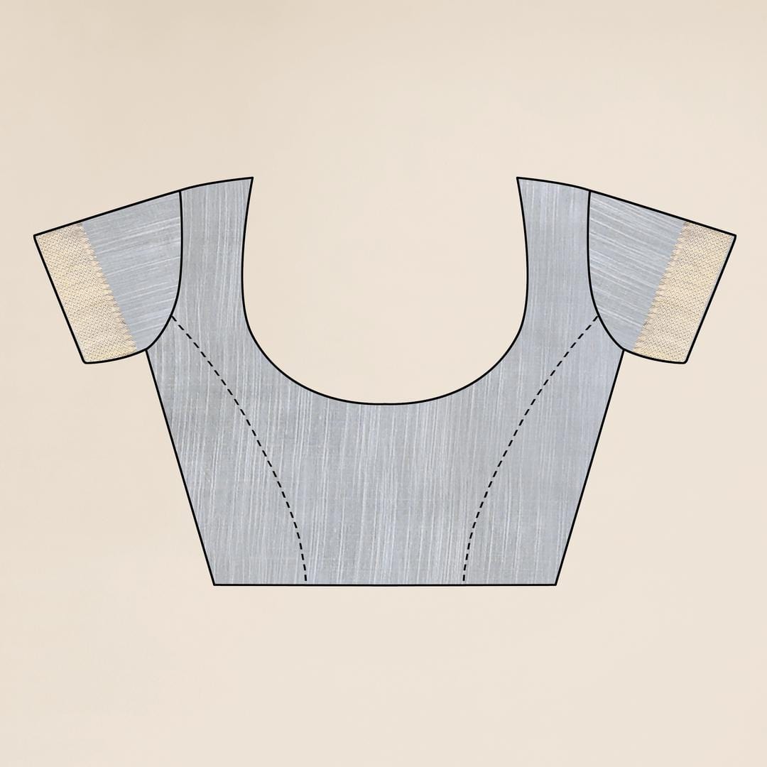 Ethnic Motifs Zari Woven Design Banarasi Saree