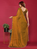 Ethnic Motifs Zari Woven Design Banarasi Saree