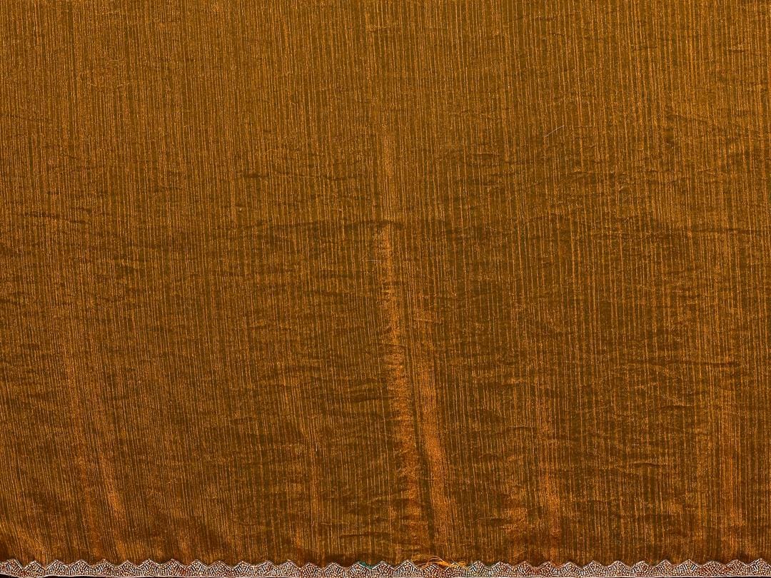 Ethnic Motifs Zari Woven Design Banarasi Saree