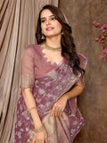 Ethnic Motifs Zari Woven Design Banarasi Saree