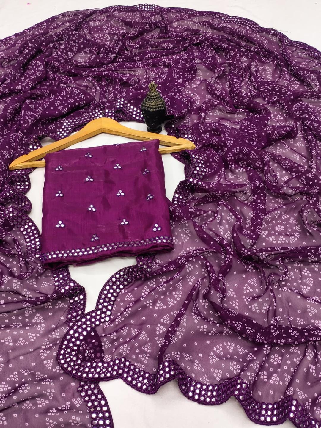 Ethnic Motifs Zari Woven Design Banarasi Saree