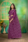 Ethnic Motifs Zari Woven Design Banarasi Saree