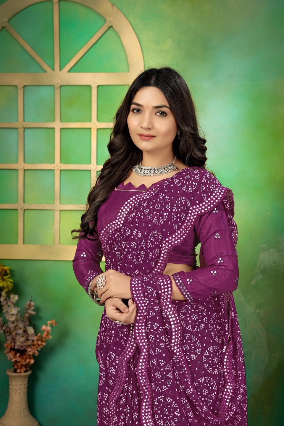 Ethnic Motifs Zari Woven Design Banarasi Saree