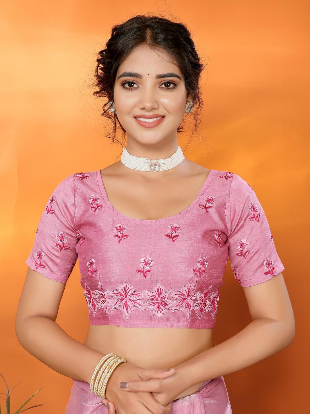 Ethnic Motifs Zari Woven Design Banarasi Saree