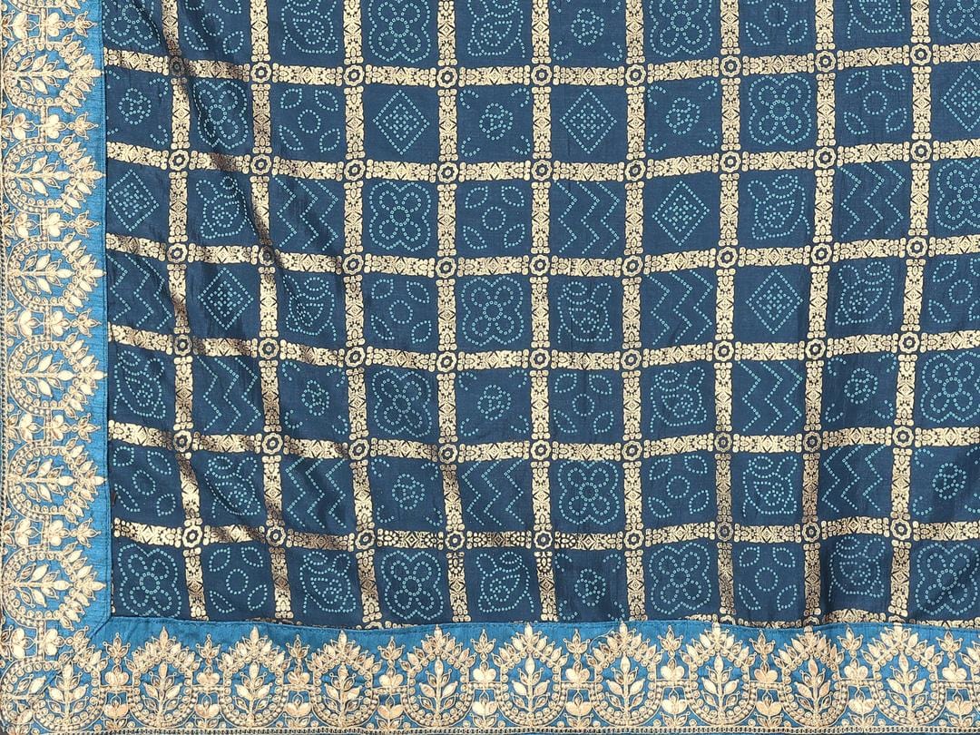 Ethnic Motifs Zari Woven Design Banarasi Saree