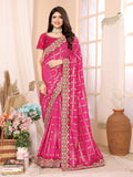Ethnic Motifs Zari Woven Design Banarasi Saree