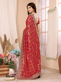 Ethnic Motifs Zari Woven Design Banarasi Saree