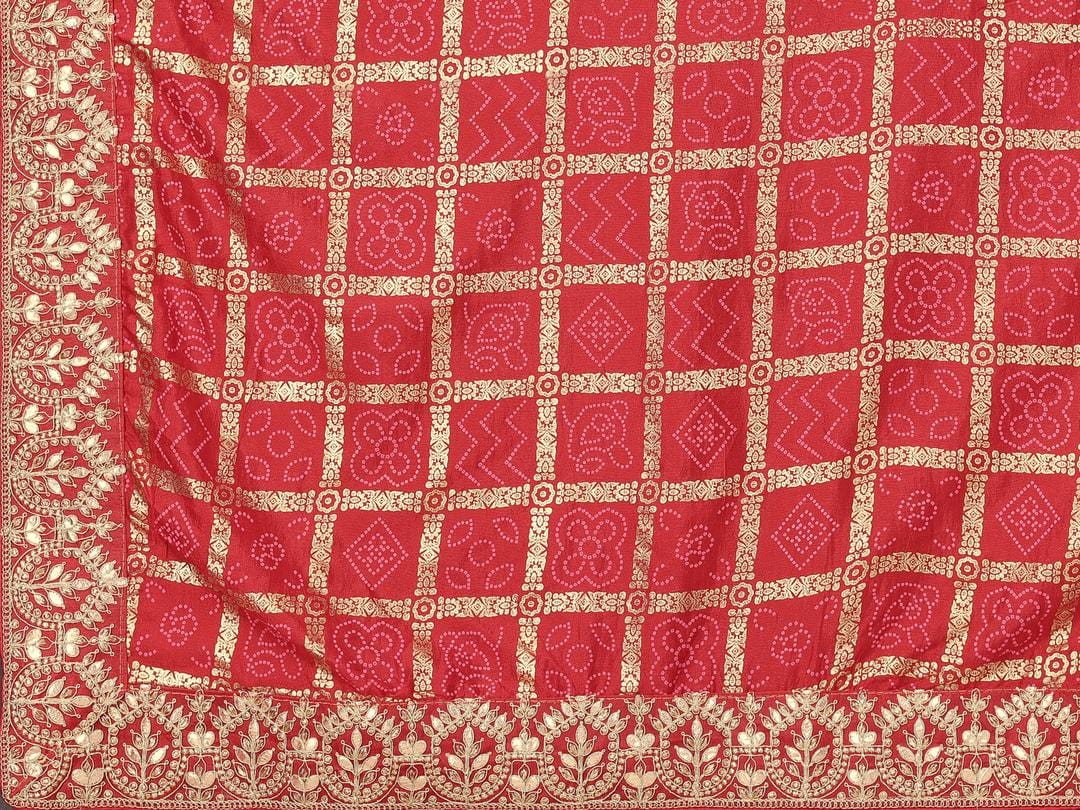 Ethnic Motifs Zari Woven Design Banarasi Saree